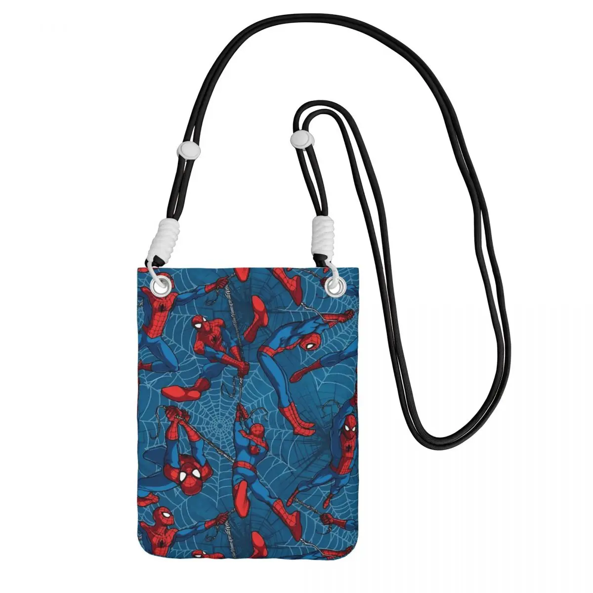 

Custom Fashion Spider Man Mobile Phone Bag Running Men Women Superhero Anime Small Crossbody Purse Smart Phone Wallet With Strap