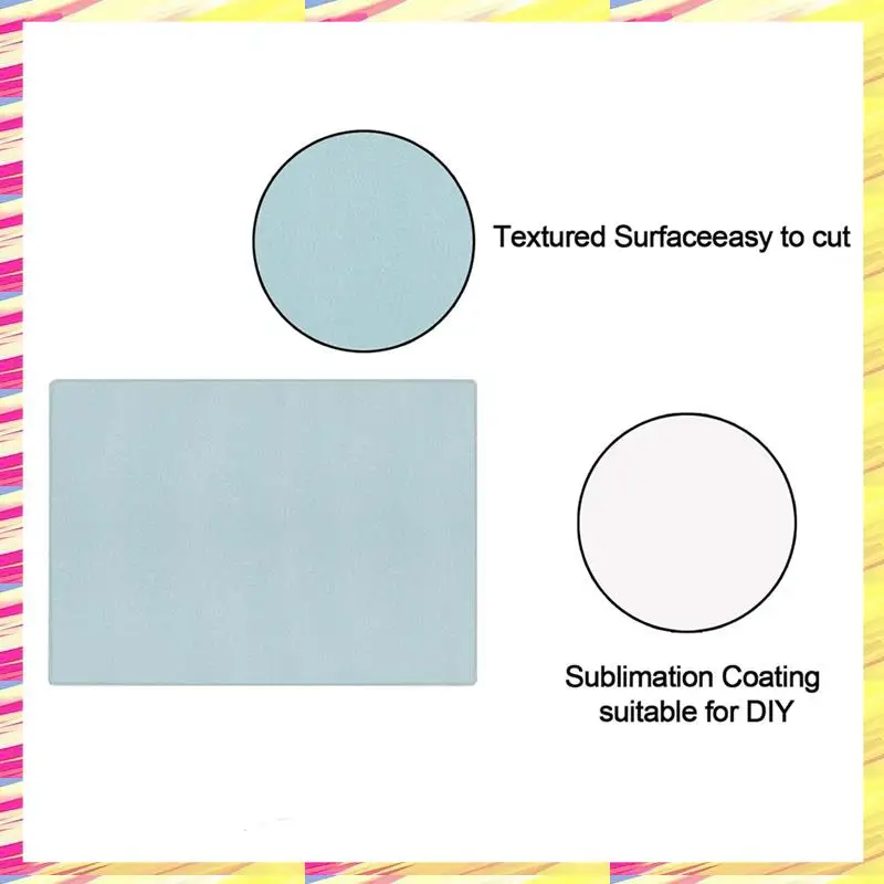 

ABJJ 2 Pcs Sublimation Cutting Board Blanks,11 X 7.87 Inch Sublimation Cutting Boards,Sublimation Anti Slip Cutting Board