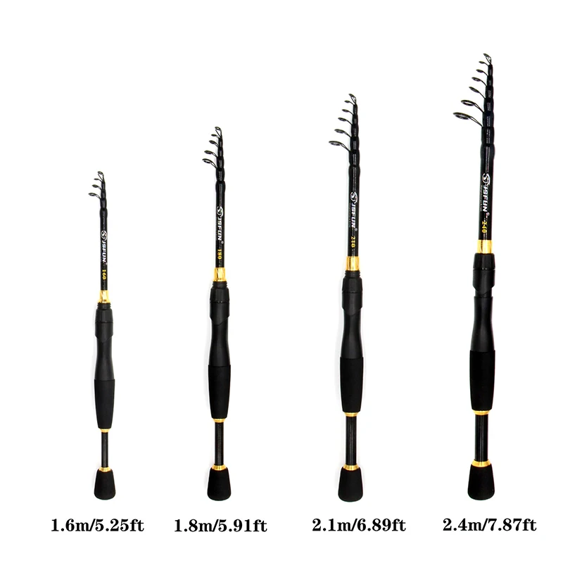 Vara de pesca telescópica JSFU - Fishing Rod Combo avaliação e preço