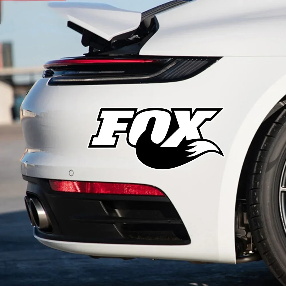 Car fox tail cartoon stickers, door and window/bumper covers, waterproof vinyl, durable, decorative support customization