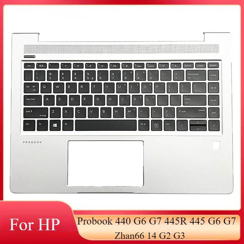 

Original New US UK Keyboard For HP Probook 440 G6 G7 445R 445 G6 G7 Zhan66 14 G2 G3 Laptop Palmrest Upper Case Keyboard English