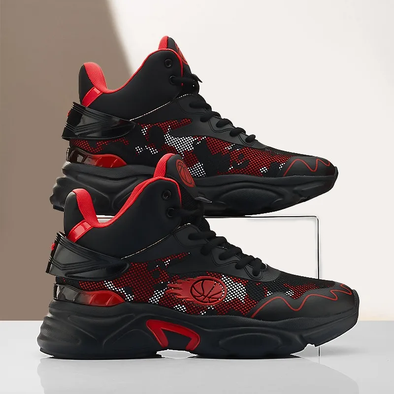 

Classic Brand Unisex Basketball Training Shoe Top Quality Mid Top Basketball Shoe Comfortable Anti Slip Gym Basketball Boot38-45