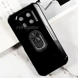 Ulefone 아머 22 6.58 인치 후면 핑거 링 소프트 TPU 실리콘 케이스, Ulefone 아머 22 아머 22 브래킷 폰 커버