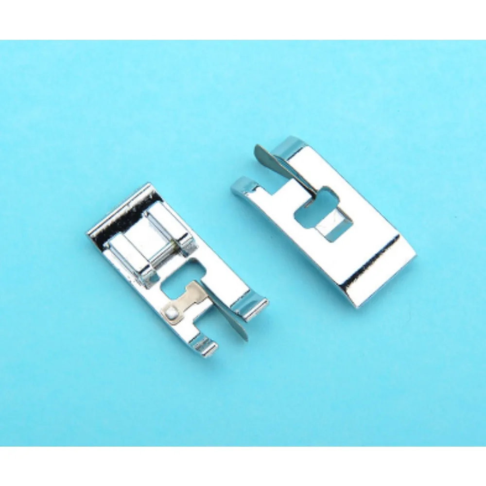 2PCS Universal Clip on Straight Stitch Presser Feet / Foot Domestic Sewing Machine  for Brother, Elna,oyota, Viking Etc.