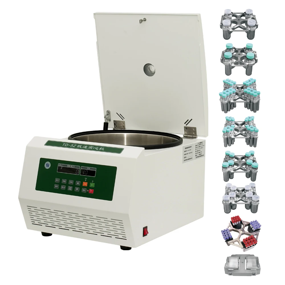 TD-5Z low speed hospital laboratory lab blood plasma stem cell bench top clinical 24 swing bucket pcr microplate centrifuge