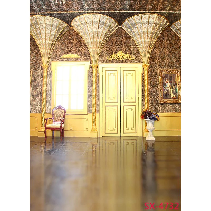 Lâu Đài Cung Điện Trong Nhà Nhiếp Ảnh Backdrop Sơ Sinh Trẻ Em Chân Dung Sinh Nhật Hình Nền Cho Studio Ảnh Đạo Cụ 2157 YXFL-45