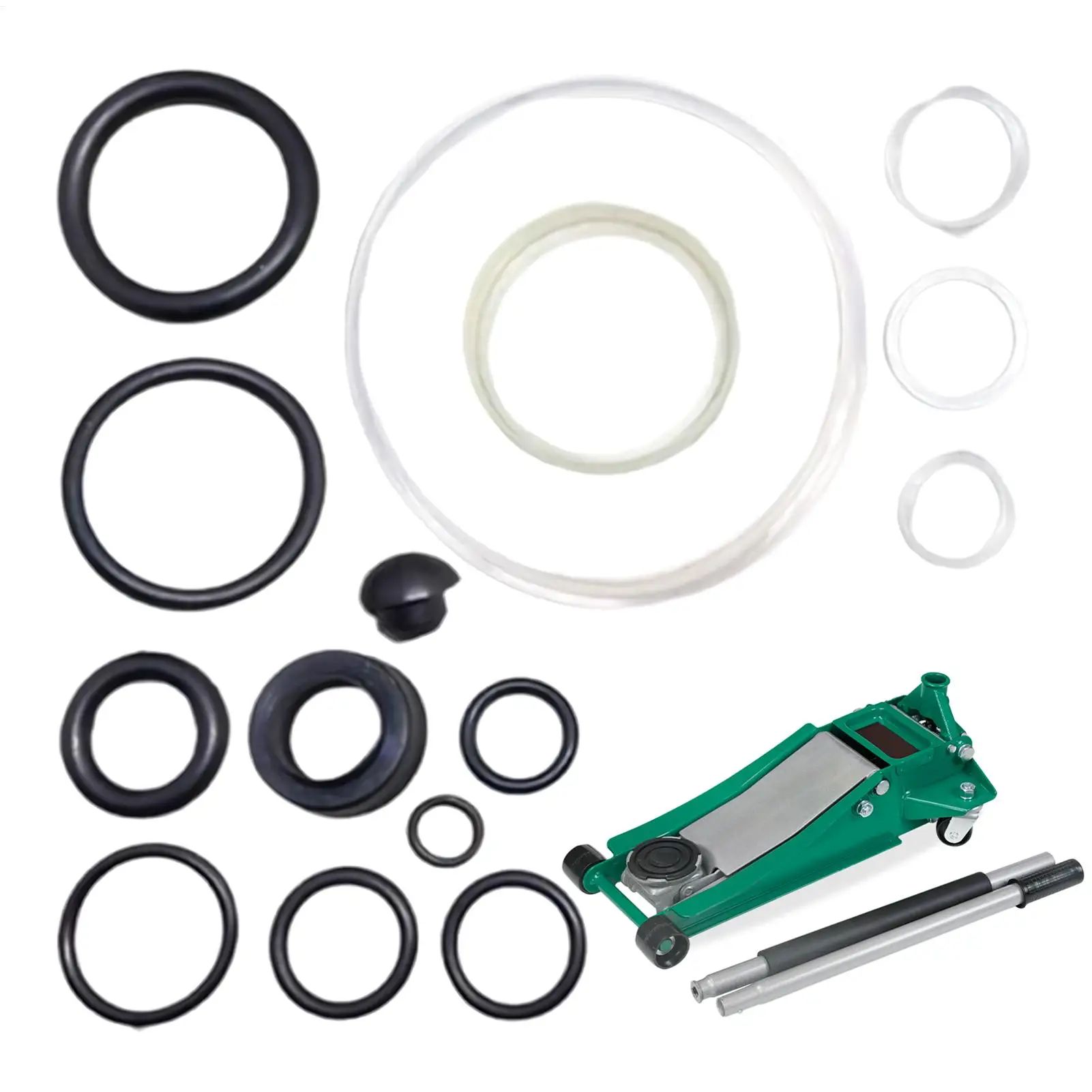 

15pcs Horizontal Jacks O Ring Seal Kit Floor Jacks Oil Seal Repair Kit Oil Seal Ring Easy Repair For Jack Accessories Car Repair