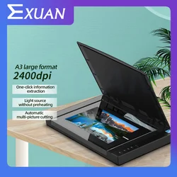 High-speed Flatbed Scanner 2400X2400DPI Output High Quality CAD Drawings High-speed Scanning 4 Seconds/Page Photo Files Office