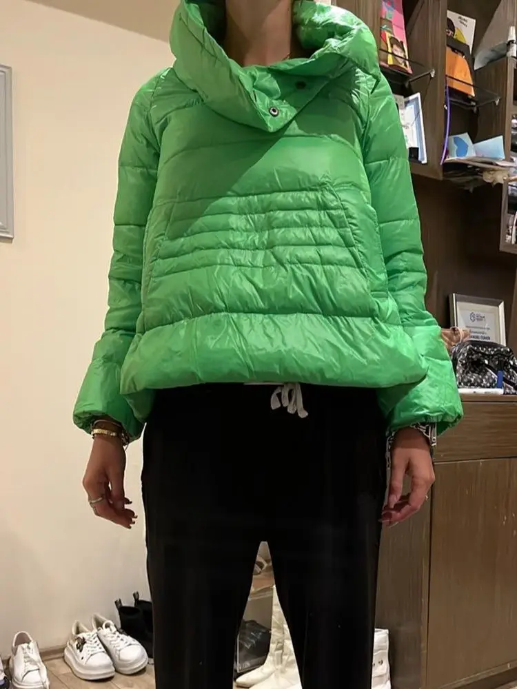 All\'ingrosso inverno nuovo marchio di moda A-word collo alto piumino caldo femminile soffice piumino d\'anatra bianco wj1449