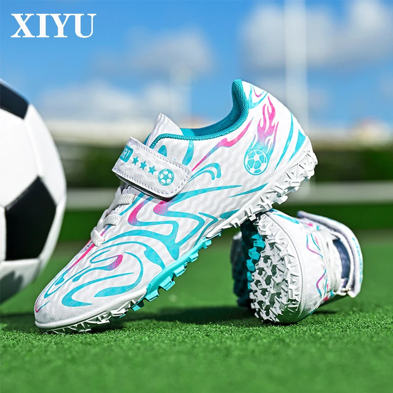 

XIYU мужские футбольные бутсы с искусственной травой для футзала, дышащая нескользящая обувь с сильным захватом, мужские футбольные бутсы, бесплатная доставка