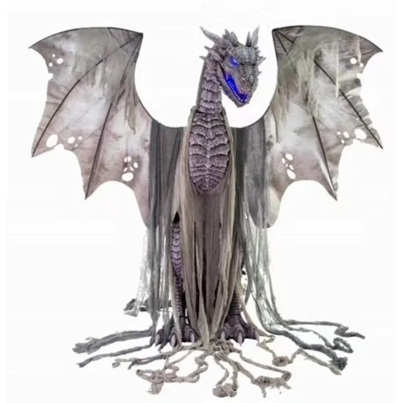 

Halloween large electric winter dragon ghost dragon standing big haunted house decoration props