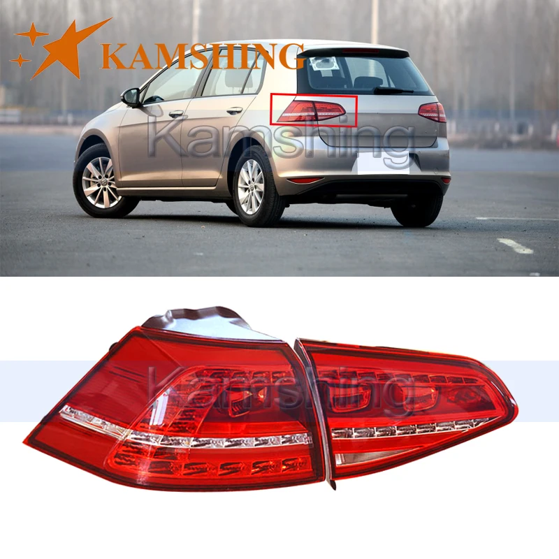 

Kamshing For Volkswagen Golf 7 2013-2017 Rear Brake Light Tail Light Stop Light Tail Lamp Taillight Taillamp Rear Headlight