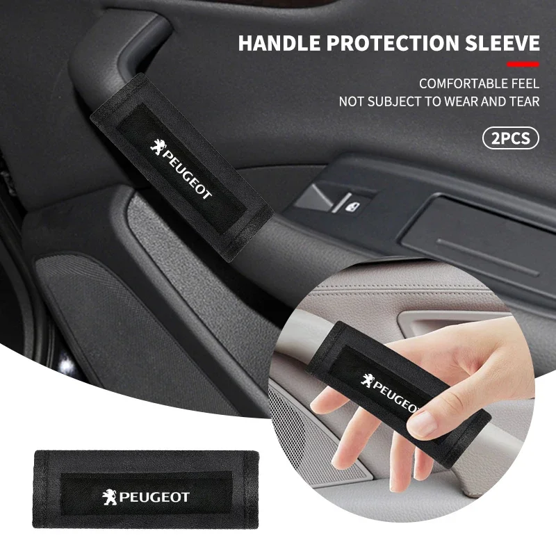 New Car Top Handlift Inside Handle Gloves Car Interior Ornament Protection For Peugeot 206 208 306 307 308 407 408 508 2008 3008