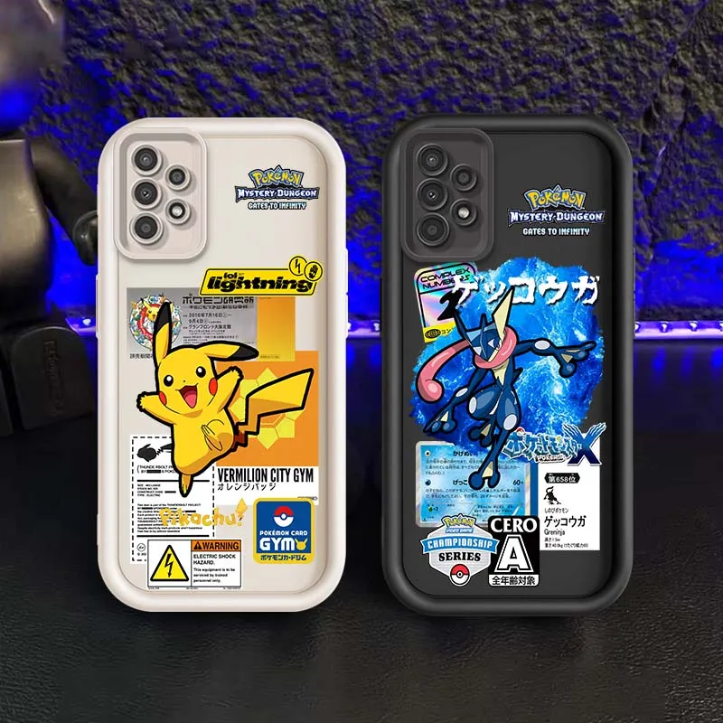 

P-Pokemons Art Cute For Samsung A73 A72 A56 A55 A54 A53 A35 A32 A25 A24 A23 A21s A14 A05 5G Eye Ladder Phone Case