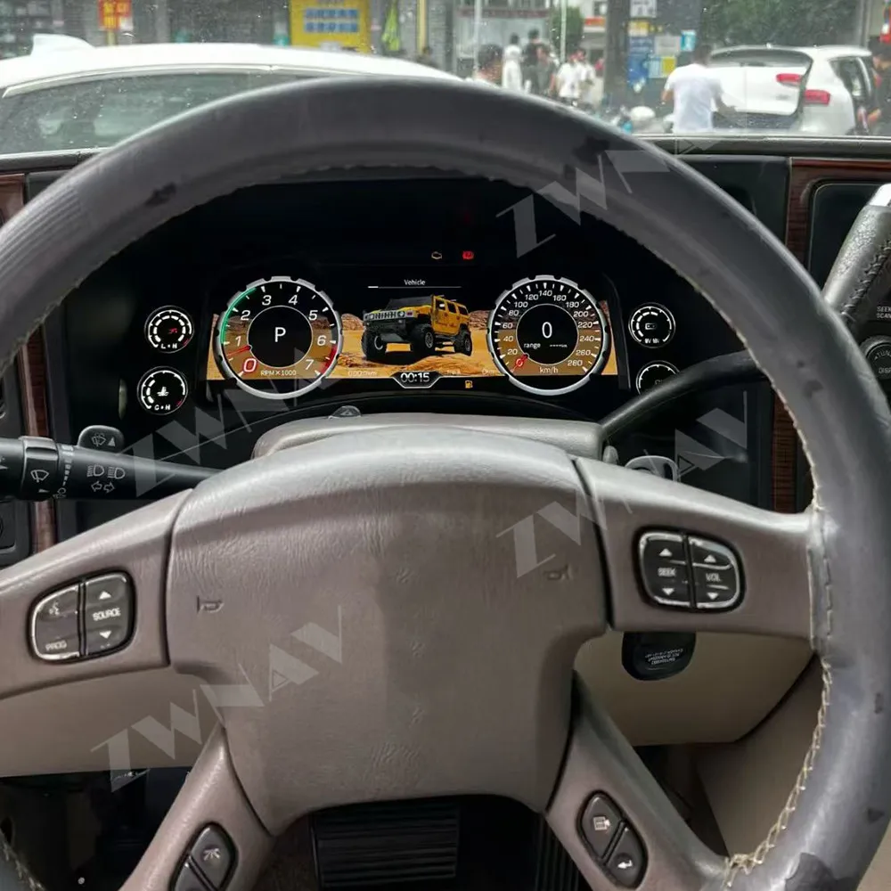 Digital Instrument Cluster 12.3 Inch Upgrade Dashboard For Cadillac Escalade 2003-2006 full LCD Screen Virtual Driving Plug-play