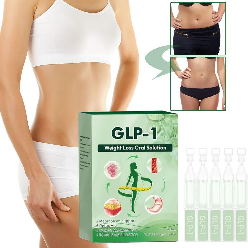 GLP-1 Moringa Gotas Naturales Reafirmantes para el Cuerpo, Líquido Oral Herbal para el Bienestar, Reafirmante de la Piel, Fácil de Usar, para la Pérdida de Peso Corporal