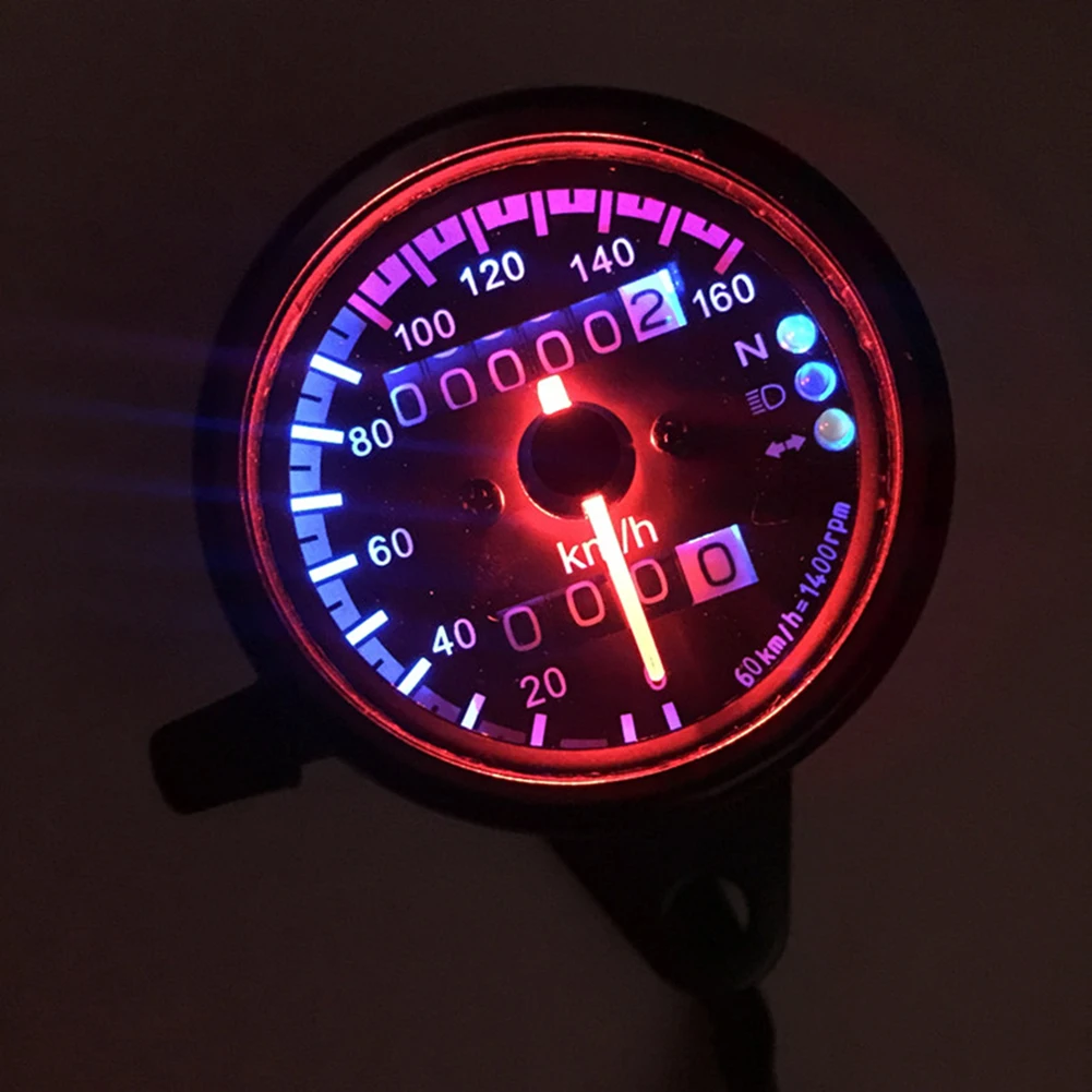 Hot Sale Motorcycle Speedometer Multi-function Universal Motorcycle Speedometer Odometer with Turn Signal Headlight Indicator