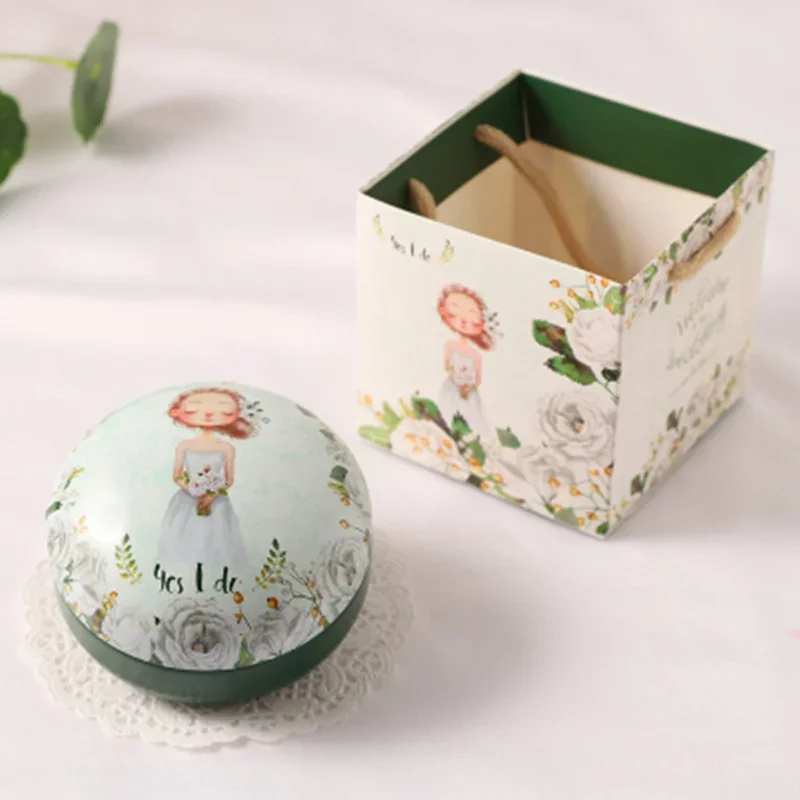 Tin Box Sealed Jar Packing Boxes With A Gift Bag Jewelry, Candy Small Storage Boxes Cans Coin Earrings, Headphones Gift Storage