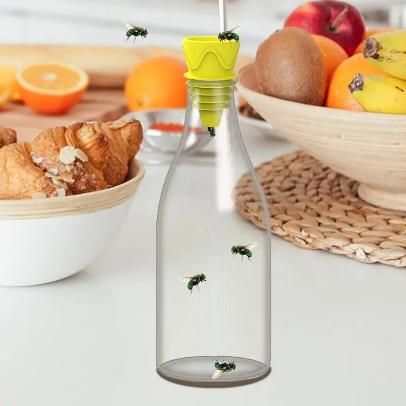 Indoor Fruit Fly Trap Visually Engaging Design Indoor Outdoor Bug Trap Sticky Fruit Insect Pests Control Wasp Bee Catch Fly Trap