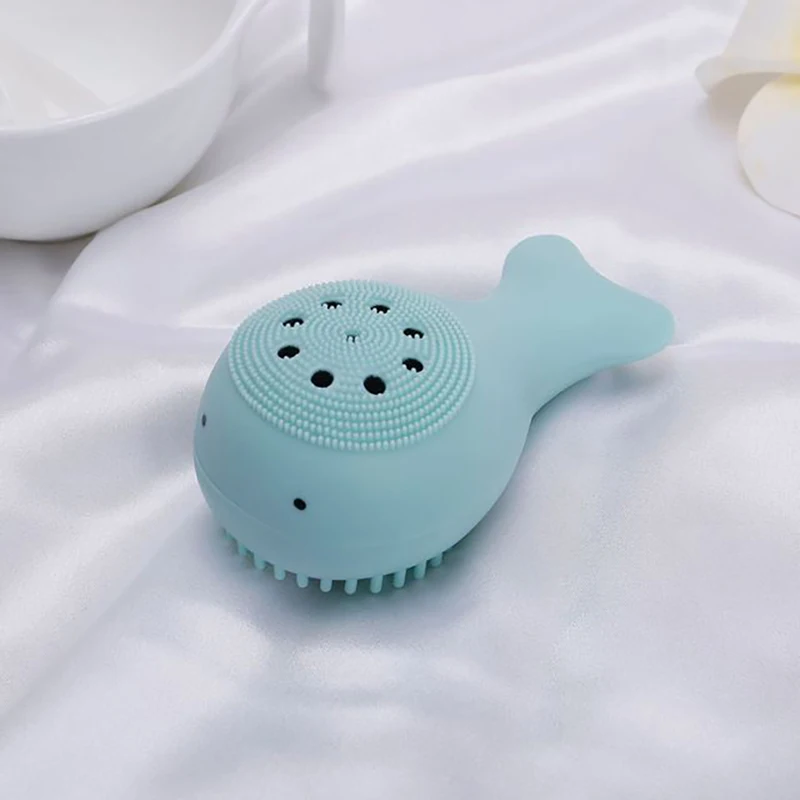 1 pçs silicone rosto escova de limpeza facial macio bonito escova de limpeza profunda rosto escova de lavagem cuidados com a pele maquiagem ferramenta dupla face