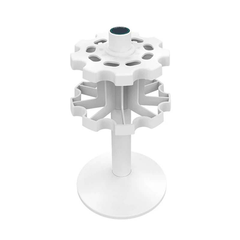 ประหยัดพื้นที่ Pipette Rack Lab Pipettor Holder ขาตั้ง Micropipette หมุนได้