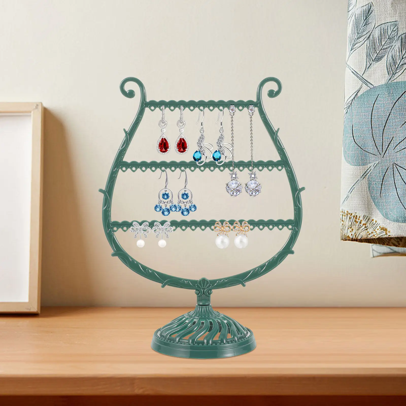 2Pcs Earring Display Holders Wine Cup Shape Jewelry Organizer Stand for Earrings Studs Dangle Earrings Jewelry Organizer Display