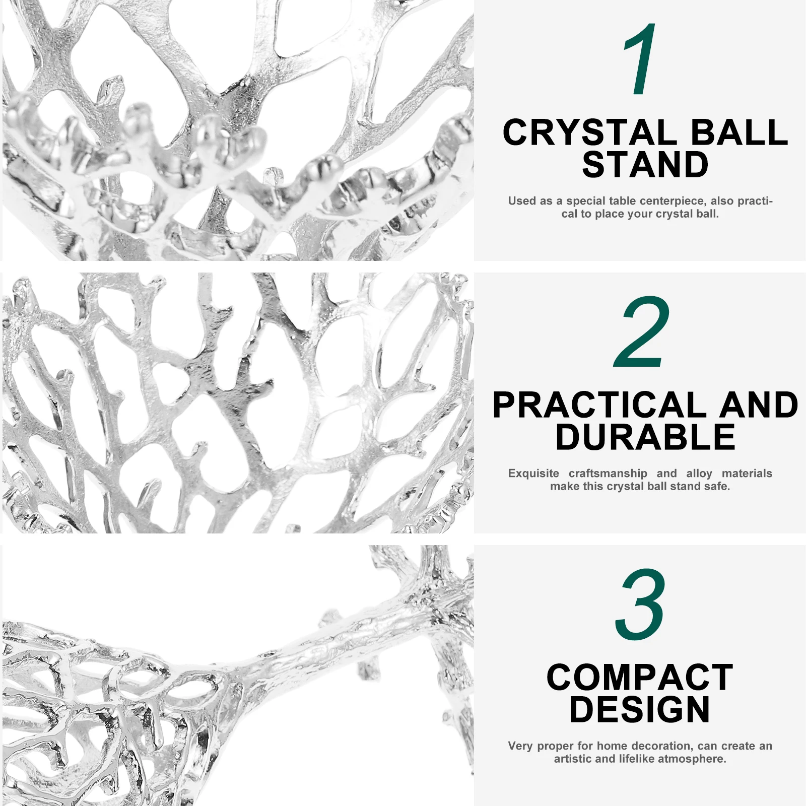 

Metal Bird Nest Crystal Ball Stand Alloy Holder for Desktop Decor Display Base Spheres Home Ornament Mini Model Collection