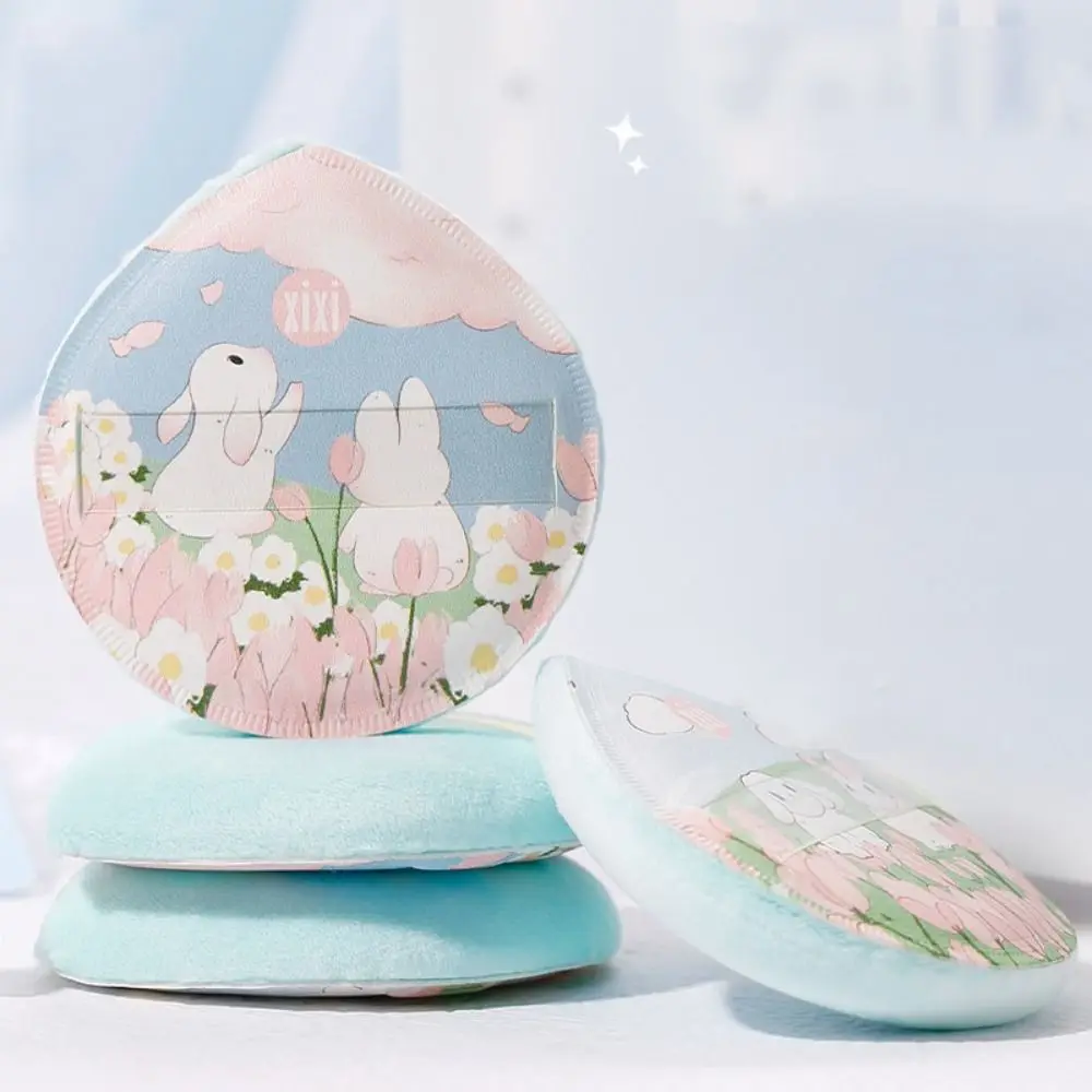 Profissional fofo maquiagem puff macio adorável almofada de ar puff lavável coelho design cosméticos puff maquiagem ferramentas cosméticos