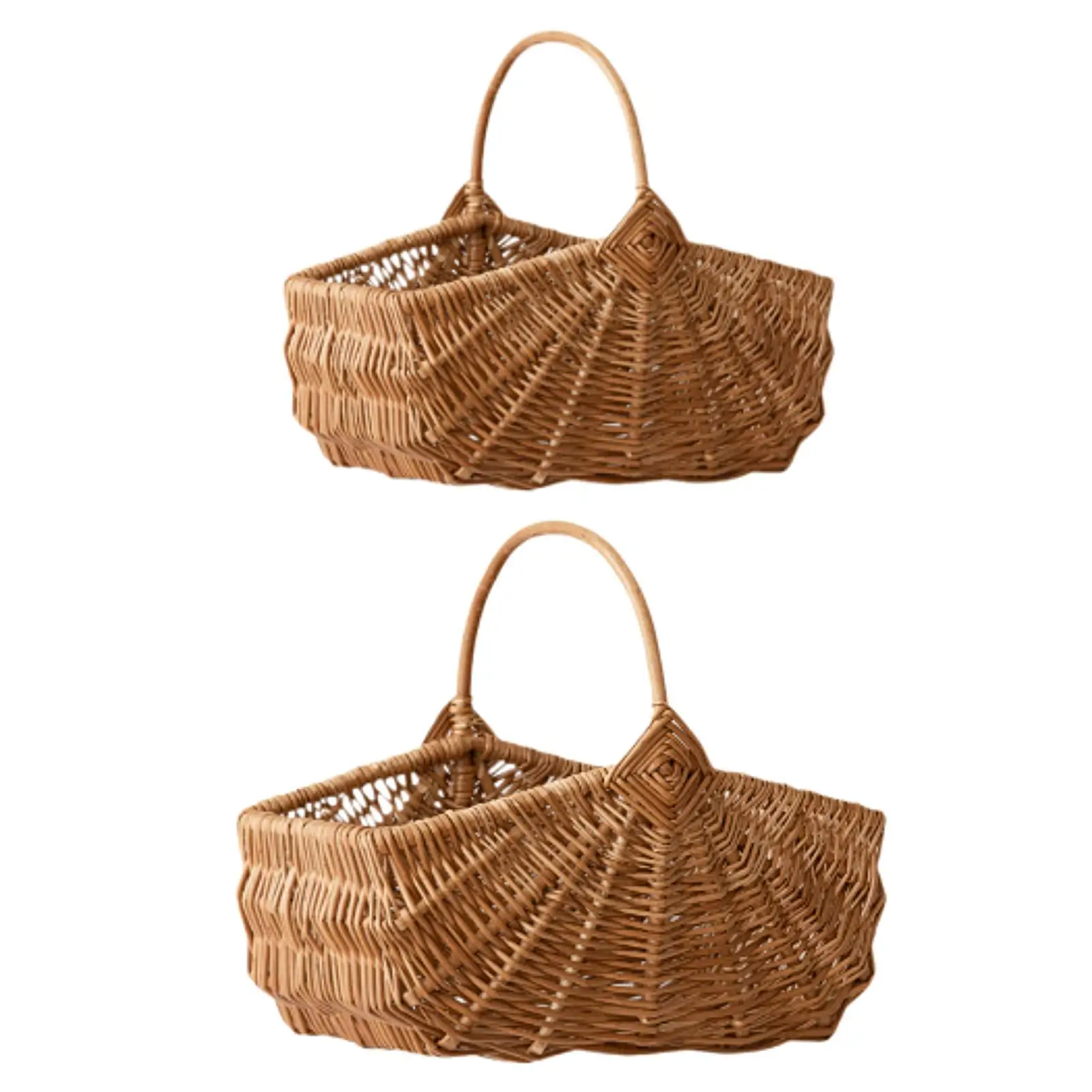 Cesta de picnic para acampar al aire libre, bonita cesta de juguete para niños, cesta de mimbre