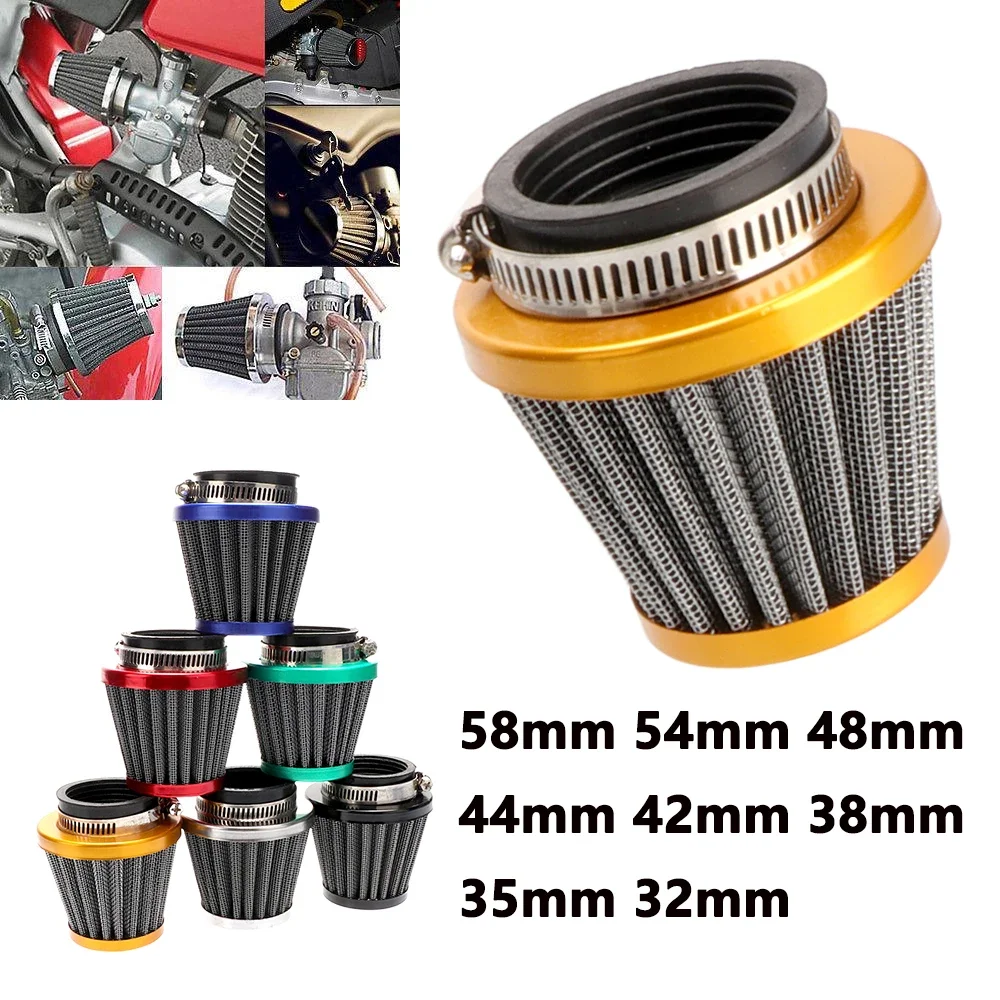 Universal 35mm 38mm 42mm 45mm Air Filter Cleaner For GY6 50cc 110cc 125cc  ATV UTV Motorcycle Scooter Quad Dirt Pit Bike