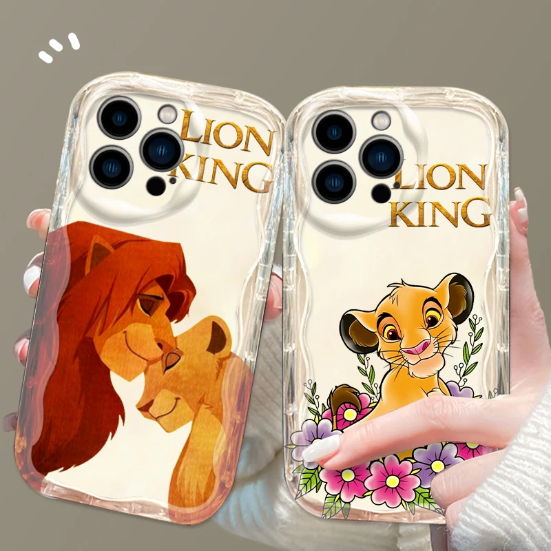 The Lion King Disney Art Cool For Apple iPhone 15 14 13 12 11 XS XR X Pro Max Plus Wave Oil Funda Phone Case