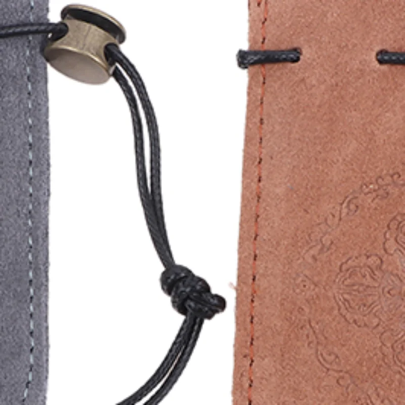 

Portable Jewelry Storage Bag Bracelet Rings Cowhide Leather Jewelry Holder Bag Organizer Earrings Necklace Square Coin Purse