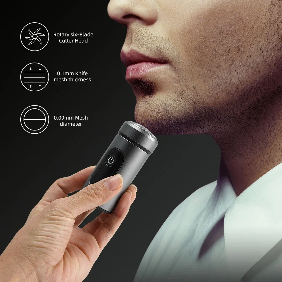 Mini Shaver Portable Electric Shaver Washable Mens Electric Razor Travel Men\'s Shaver Small Razor Pocket Size Wet Dry Use Razor