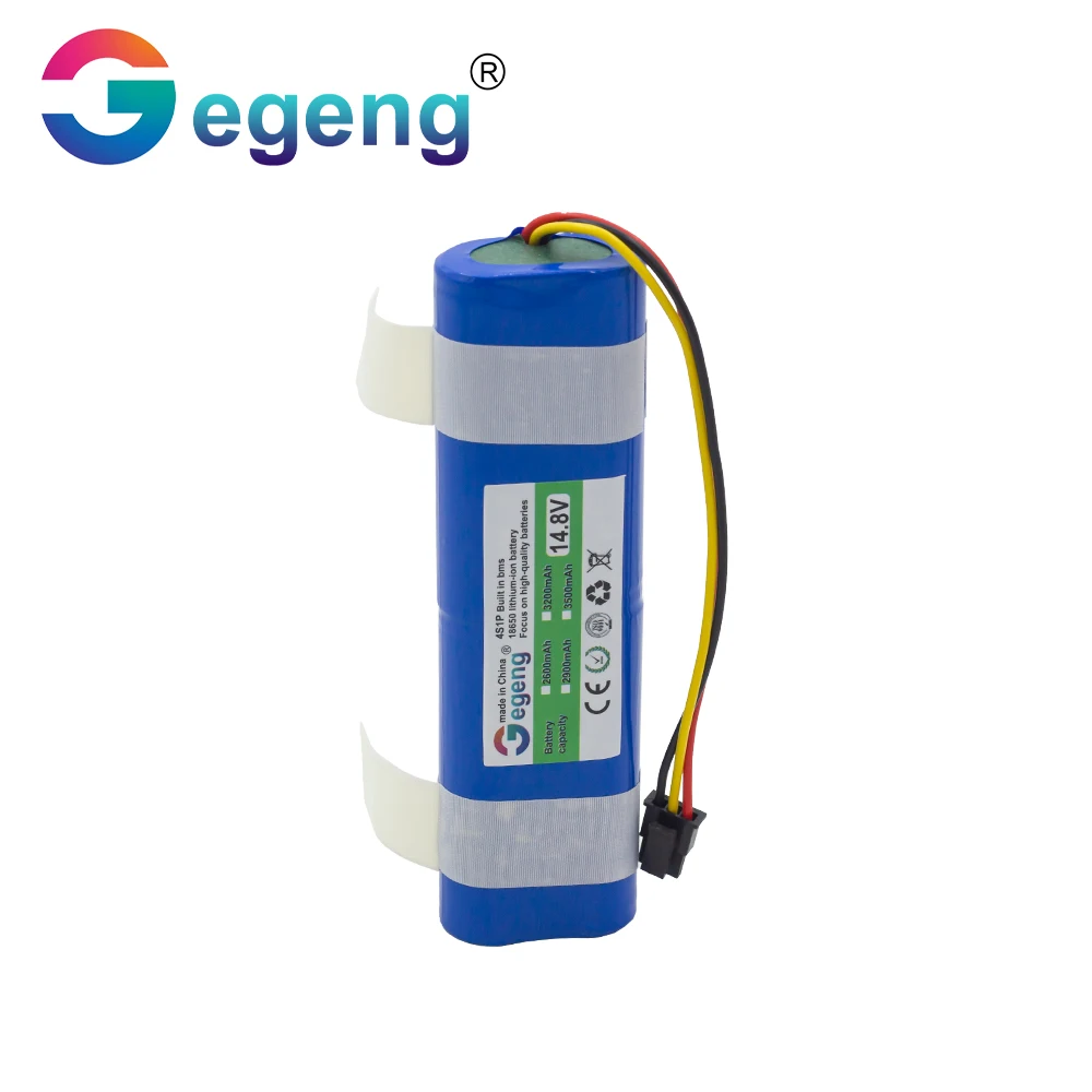 Batteria GEGENG 14.4V/14.8V 2600/2900/3200/35500mAh per spazzatrice CEN546 pulizia del Robot Jisiwei I3 mocassino detergente