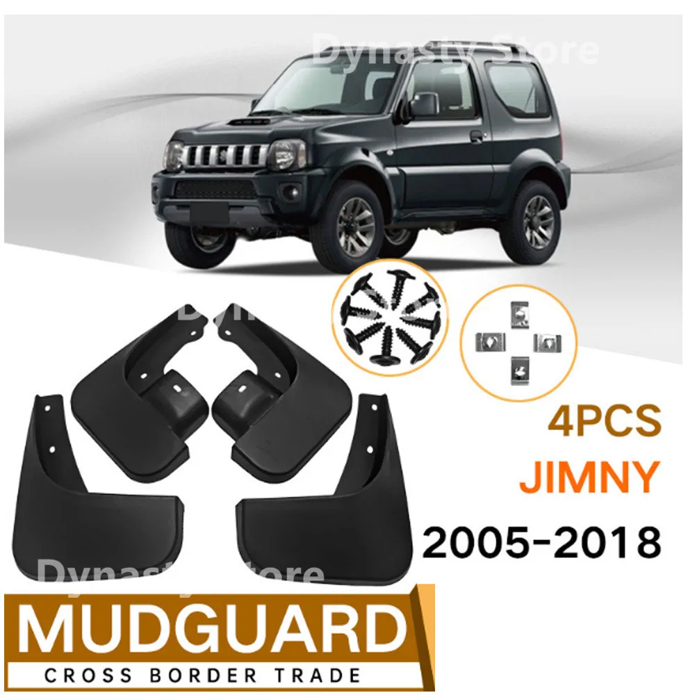 

Car Mudguards For Suzuki Jimny 2005-2023 ABS Mud Guards Fender Flare Mudflaps Exterior Parts Auto Accessories