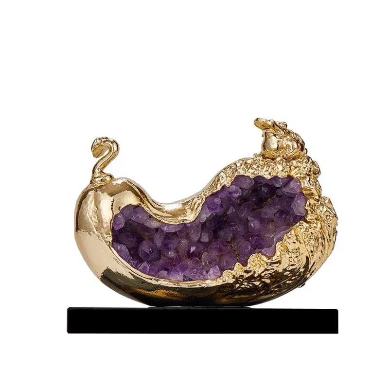 Ornament light luxury Baicai Ruyi crystal cabbage office living room decoration