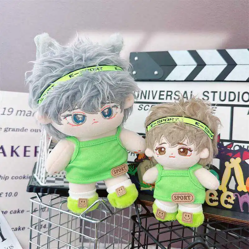 10/20cm 5Pcs Green Tennis Boy Suit New Doll Clothes Kawaii DIY Dress Up Idol Doll Clothes for Girls Fans Kids Collection Gifts