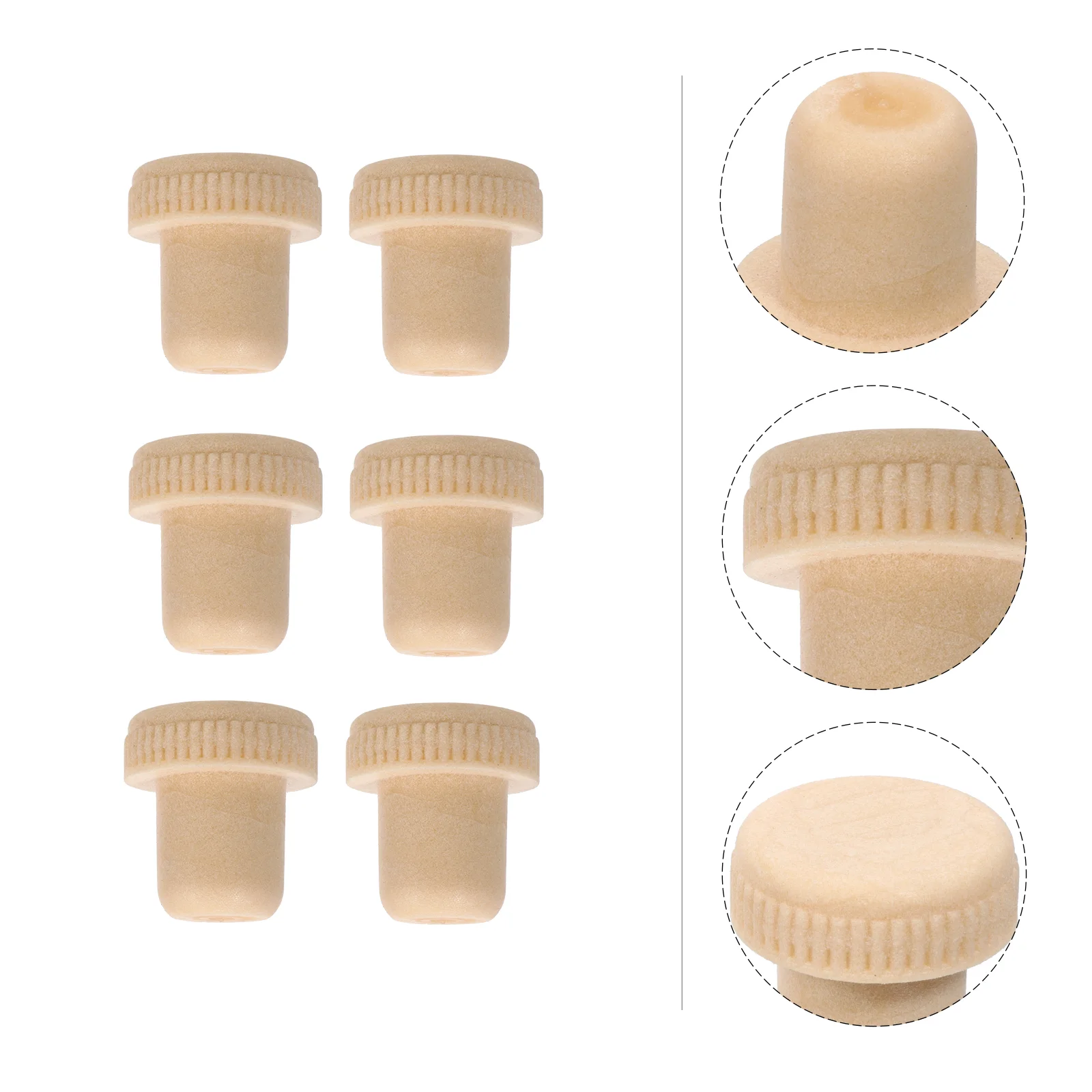 Cork Bottle Stopper Plugs Wooden Corks Stoppers Beverage Tapered Sealing Red Plug Sealer Reusable Caps Jars Winemaking