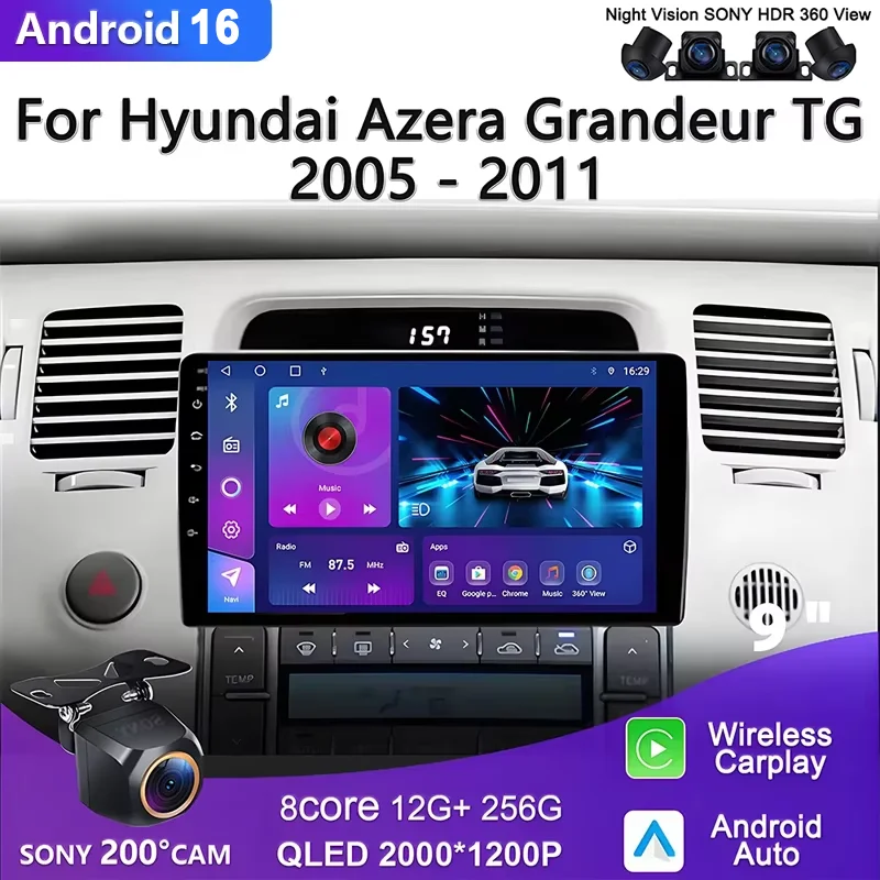 

2K Incell Screen Android Мультимедиа для Toyota Hiace H300 VI GranAce I 2019-2022 Автомобильный плеер GPS Стерео навигация Радио