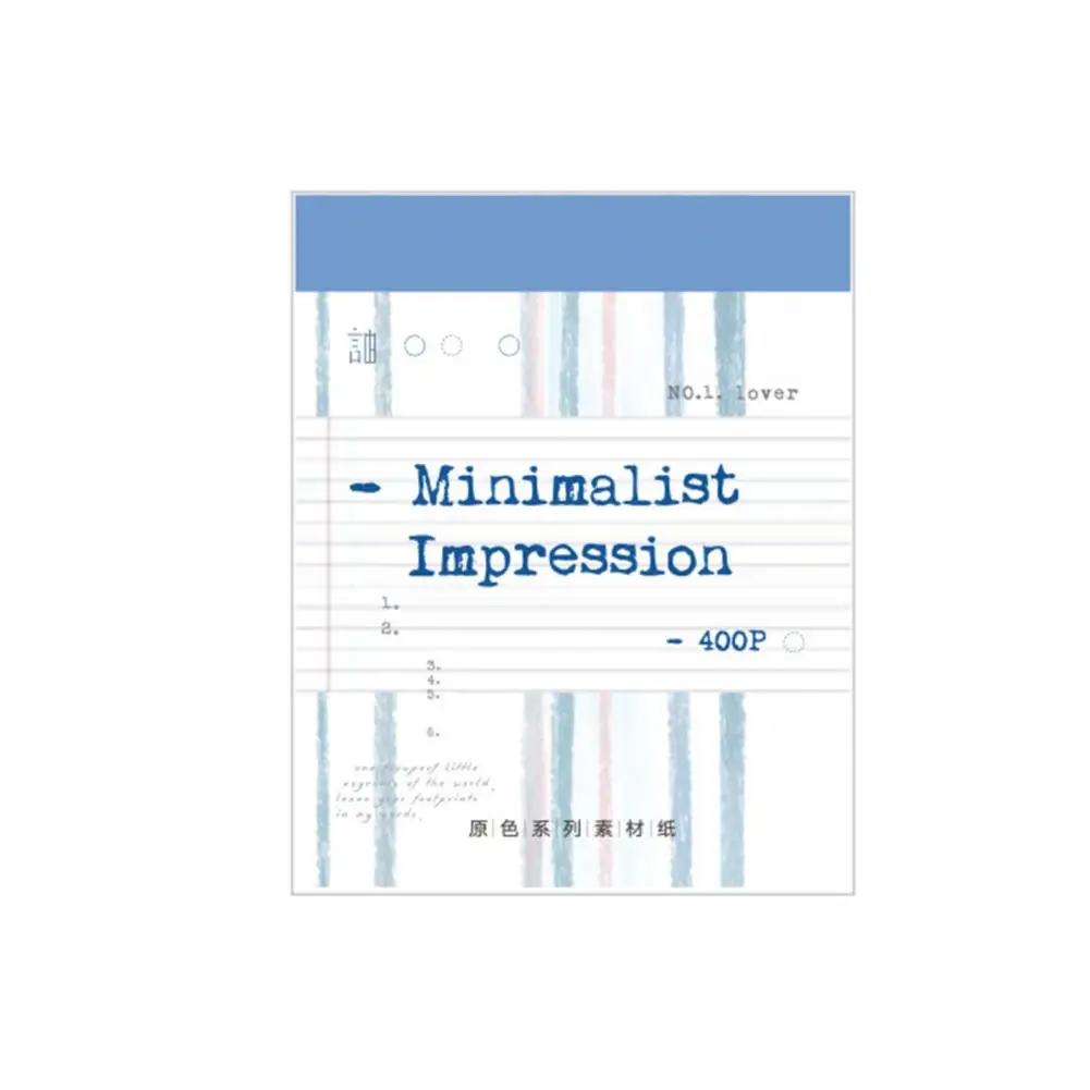 400Pcs/Set Delicate Journaling Paper Easy to Use Wide Application Paper Card for Diary Scrapbooking Paper