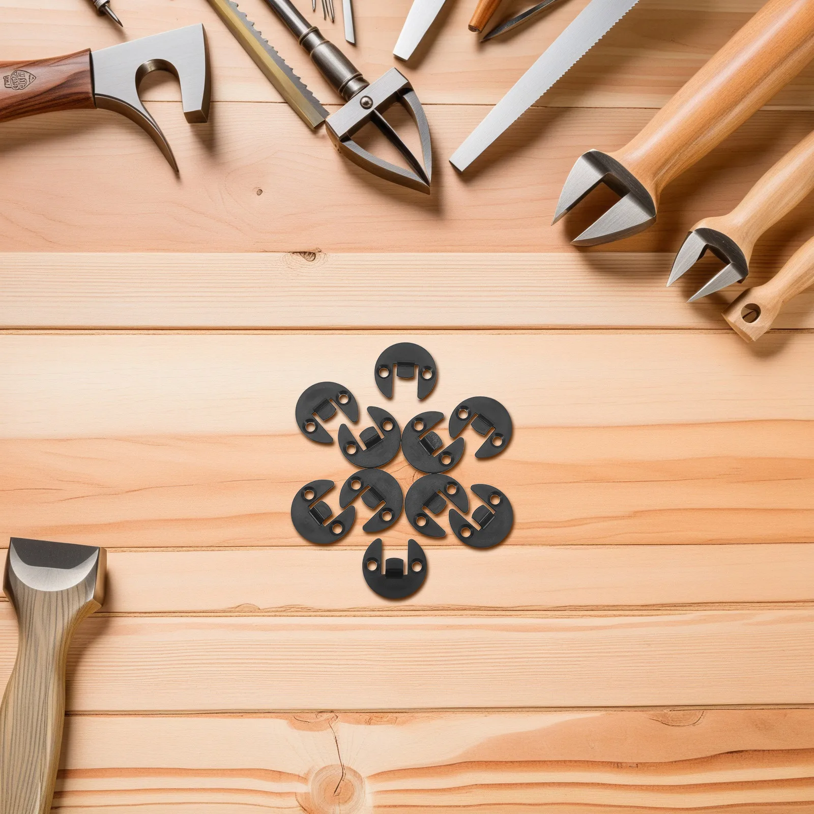 

40Pcs Quick Fitting Furniture Connectors Push in Base Convenience for Wooden Furniture and Kitchen Cabinets Push in Panel Clips