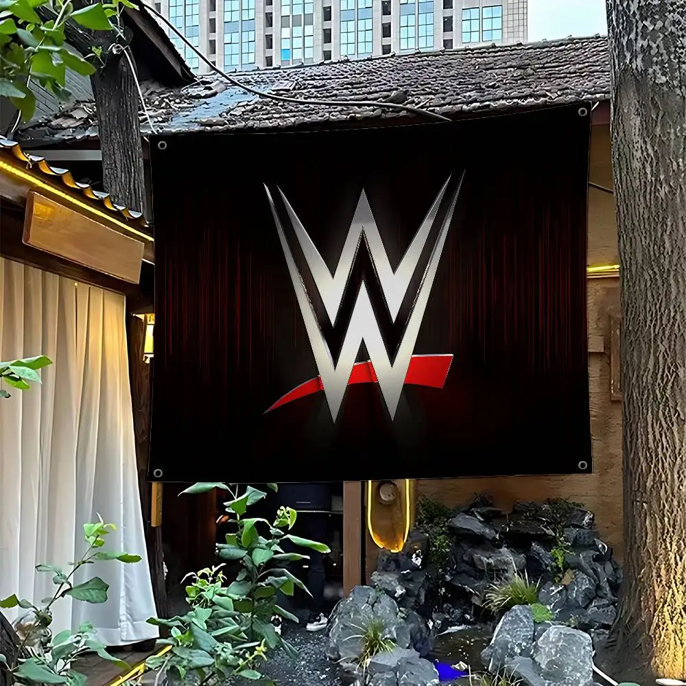 Bandeira Publicitária Comercial de Impressão Avançada da WWE Wrestling Star ART para Festas e Eventos Corporativos