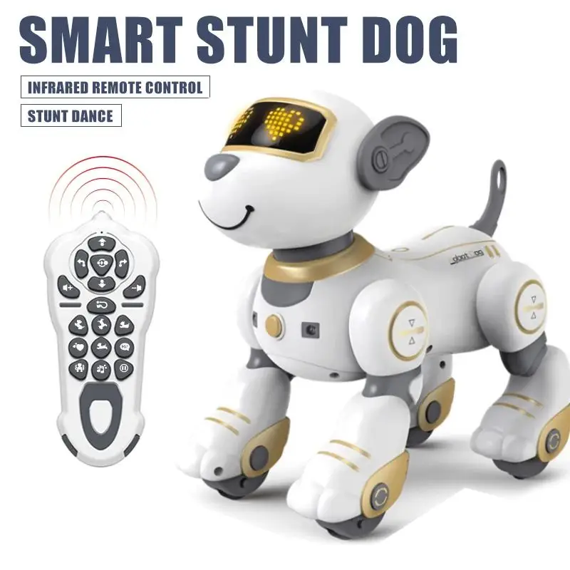 

RC Stunt Robot Dog Programmable Intelligent Robots Kids Toy Music Dance Singing Follow Walking Electric for Children's Toys