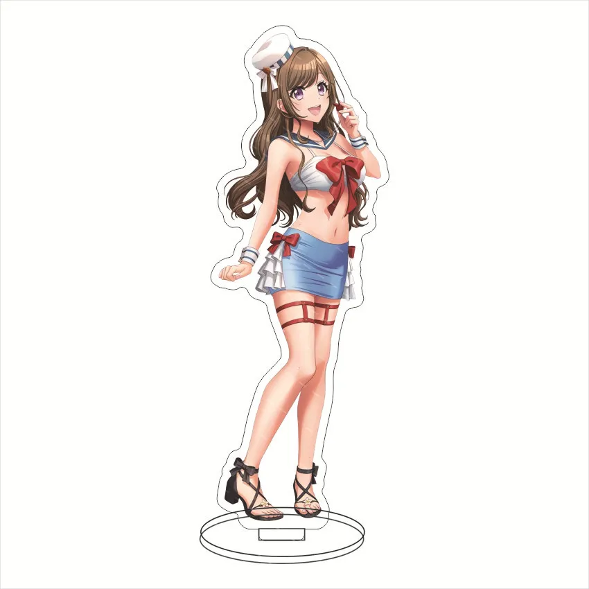 Japan Game D4DJ Groovy Mix Figures Togetsu Rei Aimoto Rinku Cosplay Acrylic Stand Model Plate Desk Decor Standing Sign Props