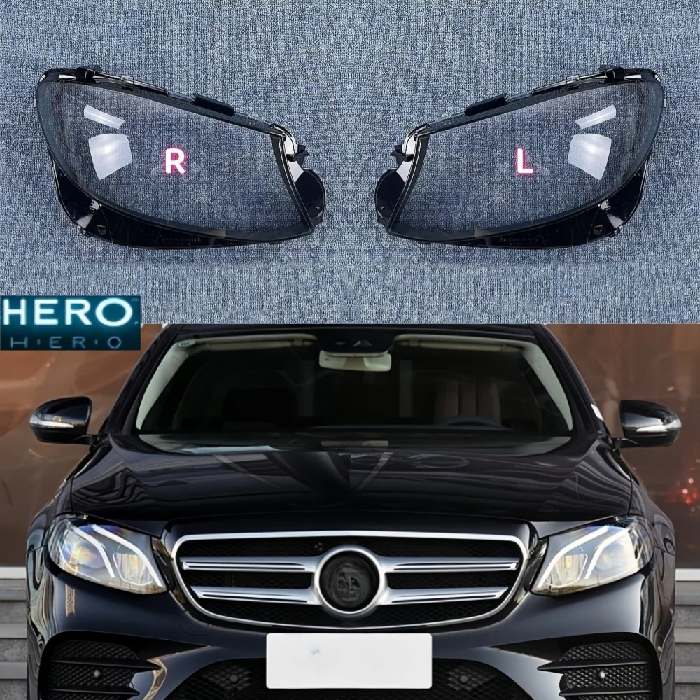 

For Mercedes Benz W213 E200L E300L E320L 2016 2017 2018 2019 Car Headlight Lens Cover Lampshade Transparent Headlamp Lamp Shell