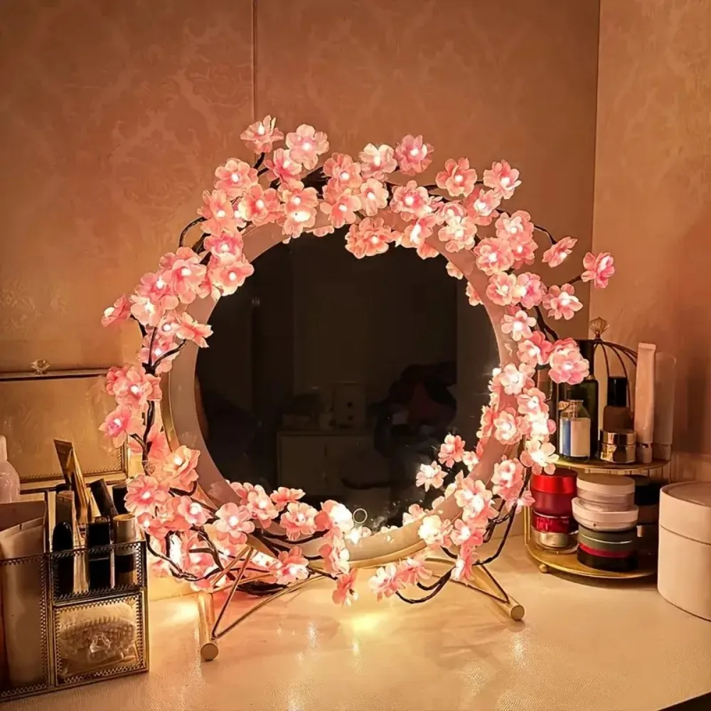 LED Branch Lights Rattan Lights Cherry Blossom Atmosphere Indoor and Outdoor Decorative Styling Lights Bendable Atmosphere Light