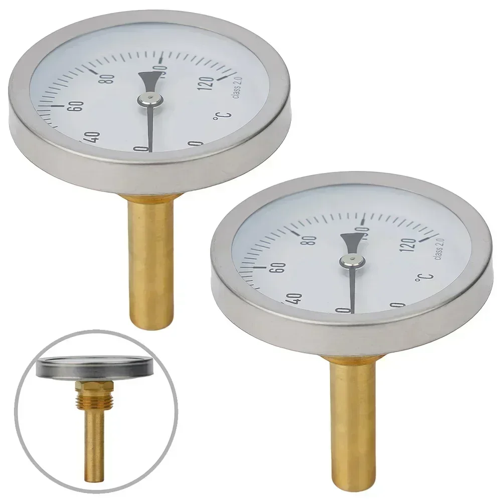 Heating Thermometer Water Temperature Meter Temperature Range 0-120 C Safety And Stability Boiler Temperature Gauge