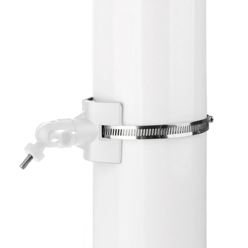 Adaptador montaje en postes acero inoxidable para cámara seguridad CCTV, interior y exterior