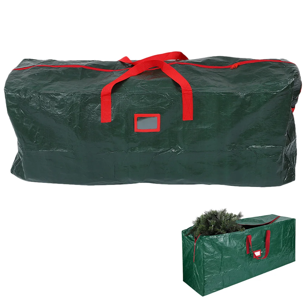 حقيبة تخزين شجرة عيد الميلاد ذات سعة كبيرة، حقيبة مقاومة للماء والغبار مع مقابض لتنظيم عطلة المنزل وشجرة عيد الميلاد