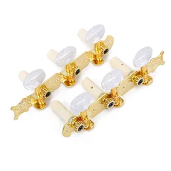 Guitarra clássica Tuning Pegs, Máquina Cabeça Tuners Chaves, Profissional Metal Knob Peças, 3L, 3R, 2pcs por conjunto